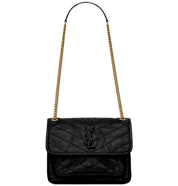  Túi Nữ Saint Laurent Niki Baby In Vintage Leather 'Black' 