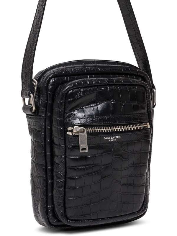  Túi Nữ Saint Laurent Sid Pouch Crocodile 'Black' 
