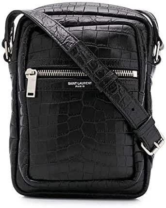  Túi Nữ Saint Laurent Sid Pouch Crocodile 'Black' 