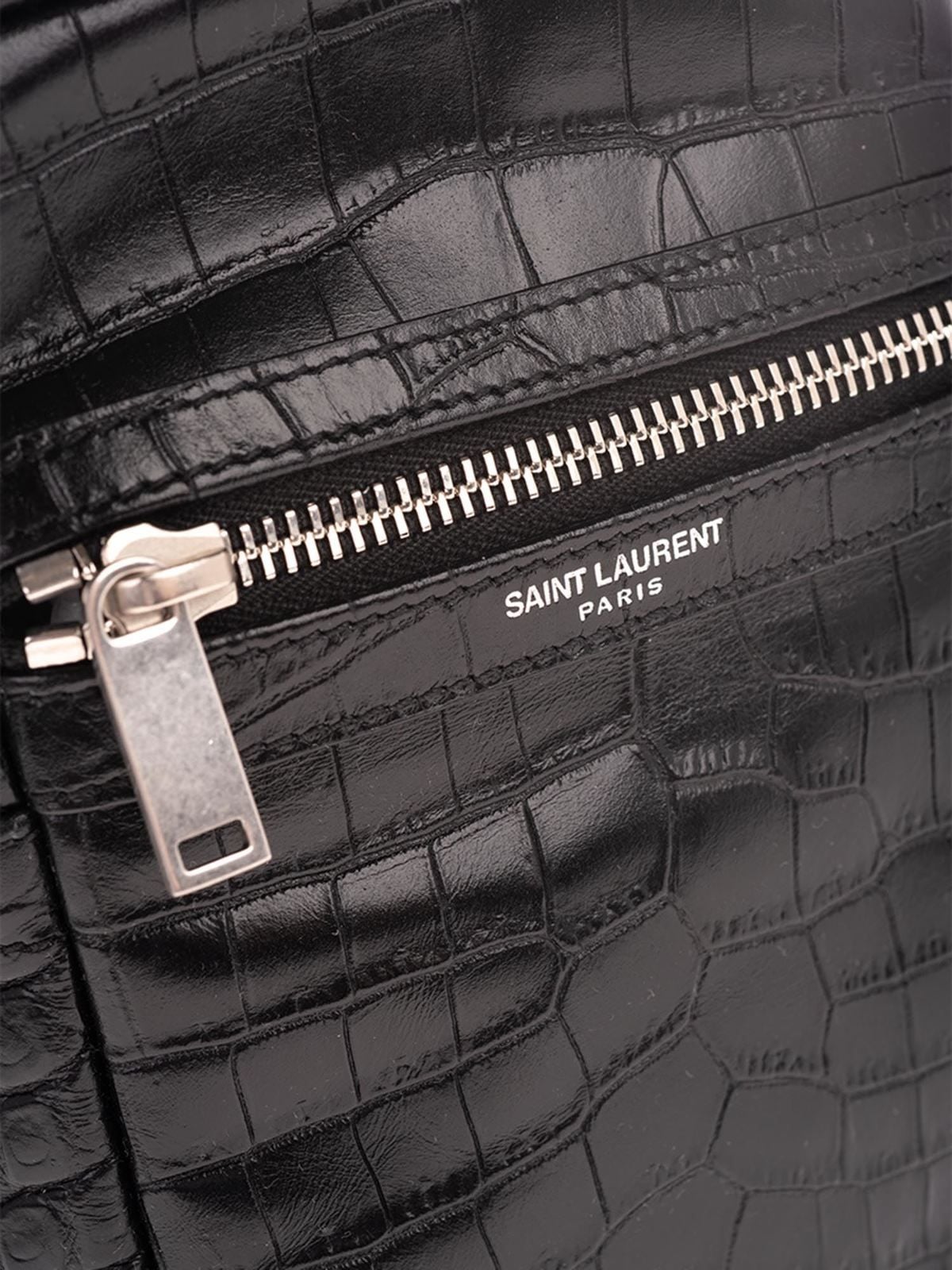  Túi Nữ Saint Laurent Sid Pouch Crocodile 'Black' 