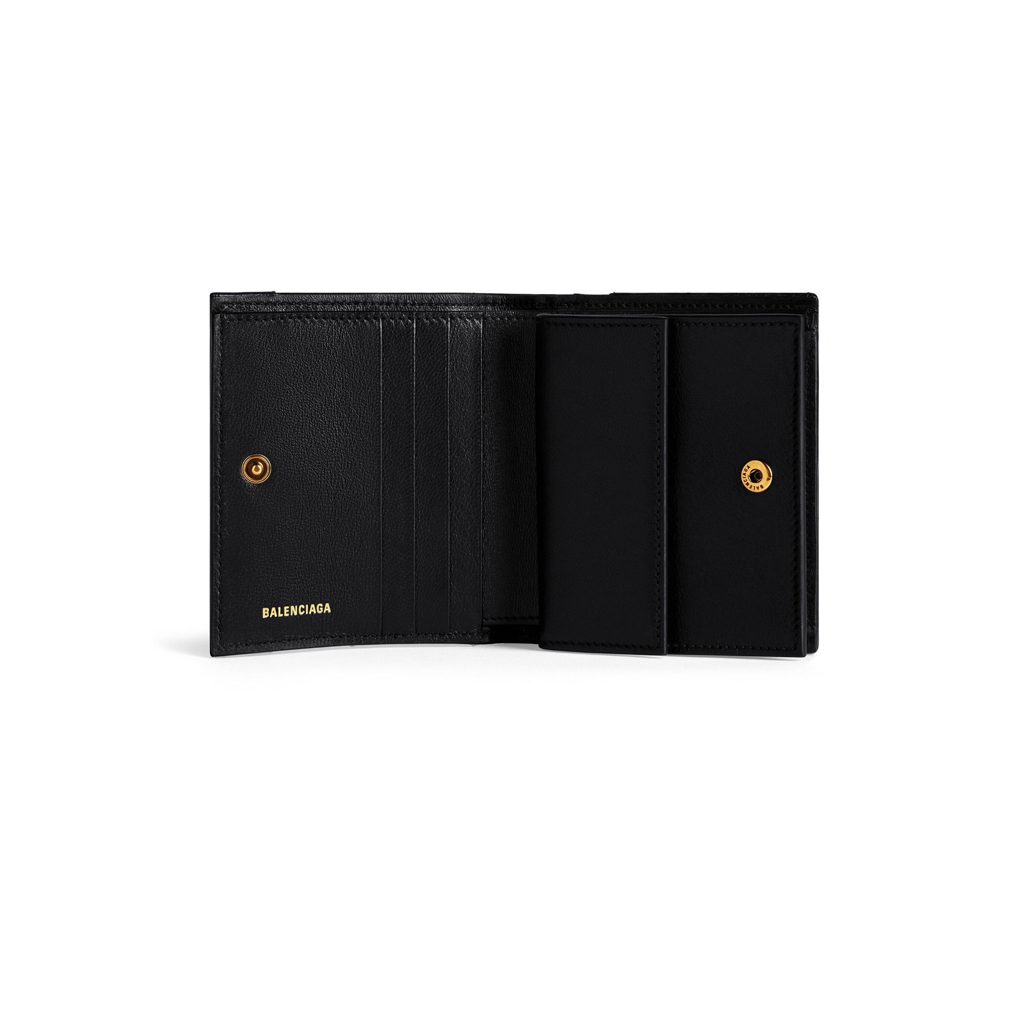  Ví Balenciaga Crush Flap Coin Card Holder 'Black' 