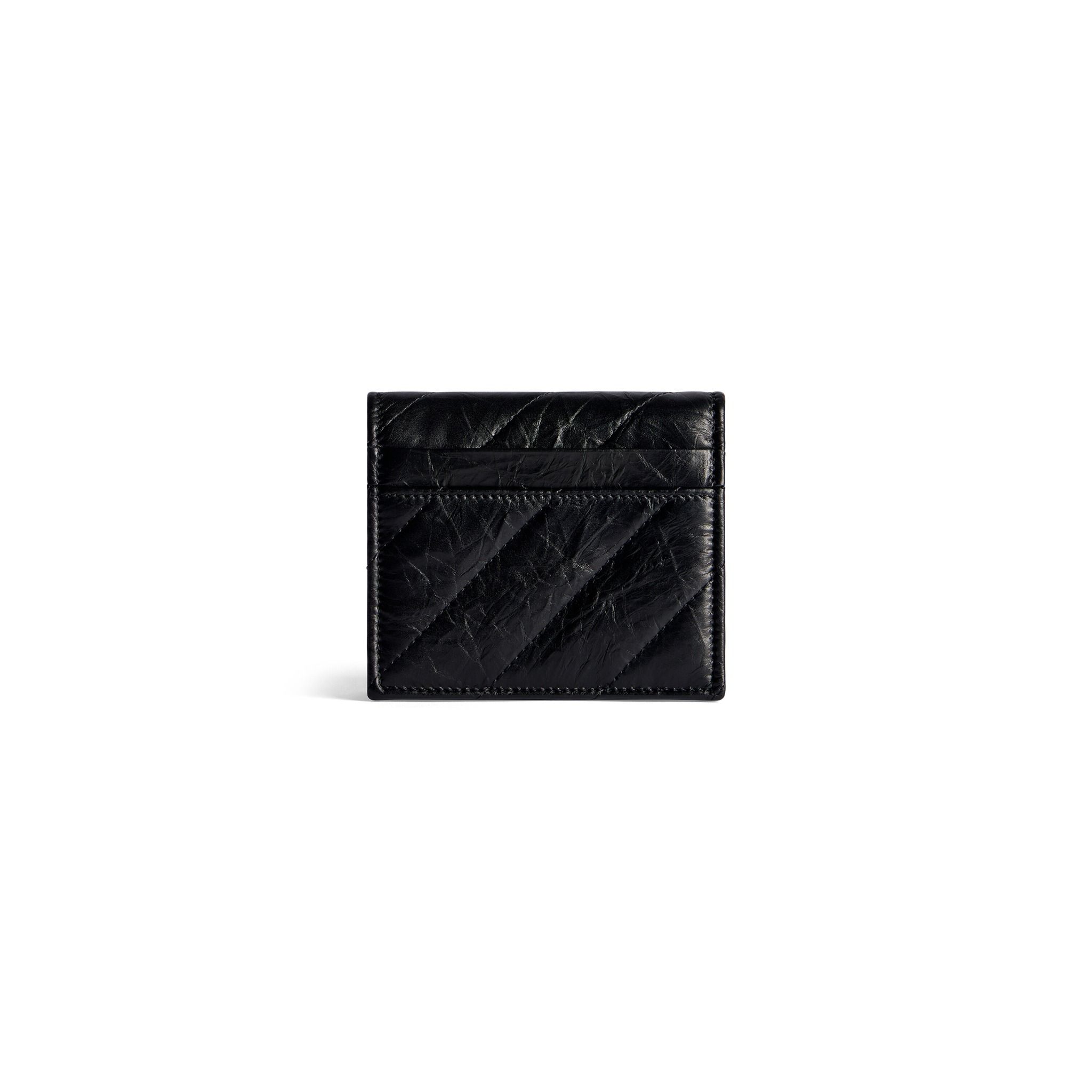  Ví Balenciaga Crush Flap Coin Card Holder 'Black' 