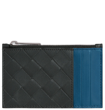  Ví Bottega Veneta Intrecciato Zipped Card Case 'Ardoise' 