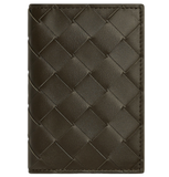 Ví Bottega Veneta Intrecciato Flap Card Case 'Kaki' 