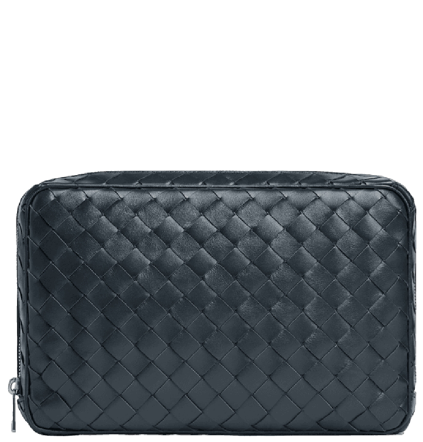  Ví Nam Bottega Veneta Intrecciato Large Zipped Organizing Pouch 'Shadow' 