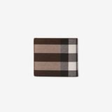  Ví Nam Burberry Check Leather Bifold Coin Wallet 'Brown' 