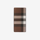  Ví Nam Burberry Check Leather Continental Wallet 'Brown' 