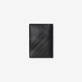  Ví Nam Burberry Embossed Check Folding Card Case 'Black' 