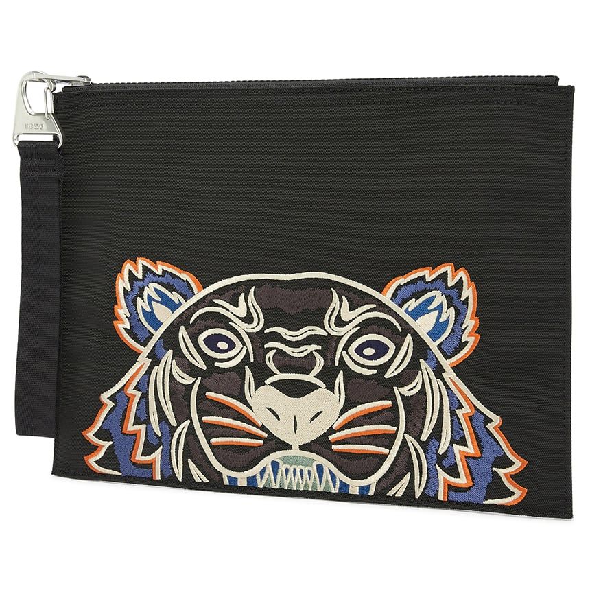  Ví Nam Kenzo Tiger Large Common Clutch 'Black' 