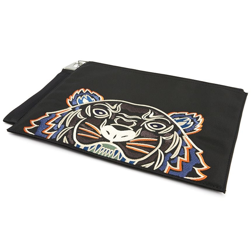  Ví Nam Kenzo Tiger Large Common Clutch 'Black' 