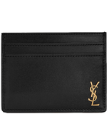  Ví Saint Laurent Tiny Cassandre Credit Card Case 'Black' 