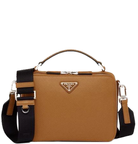  Túi Nam Prada Brique Saffiano Leather 'Cinnamon' 