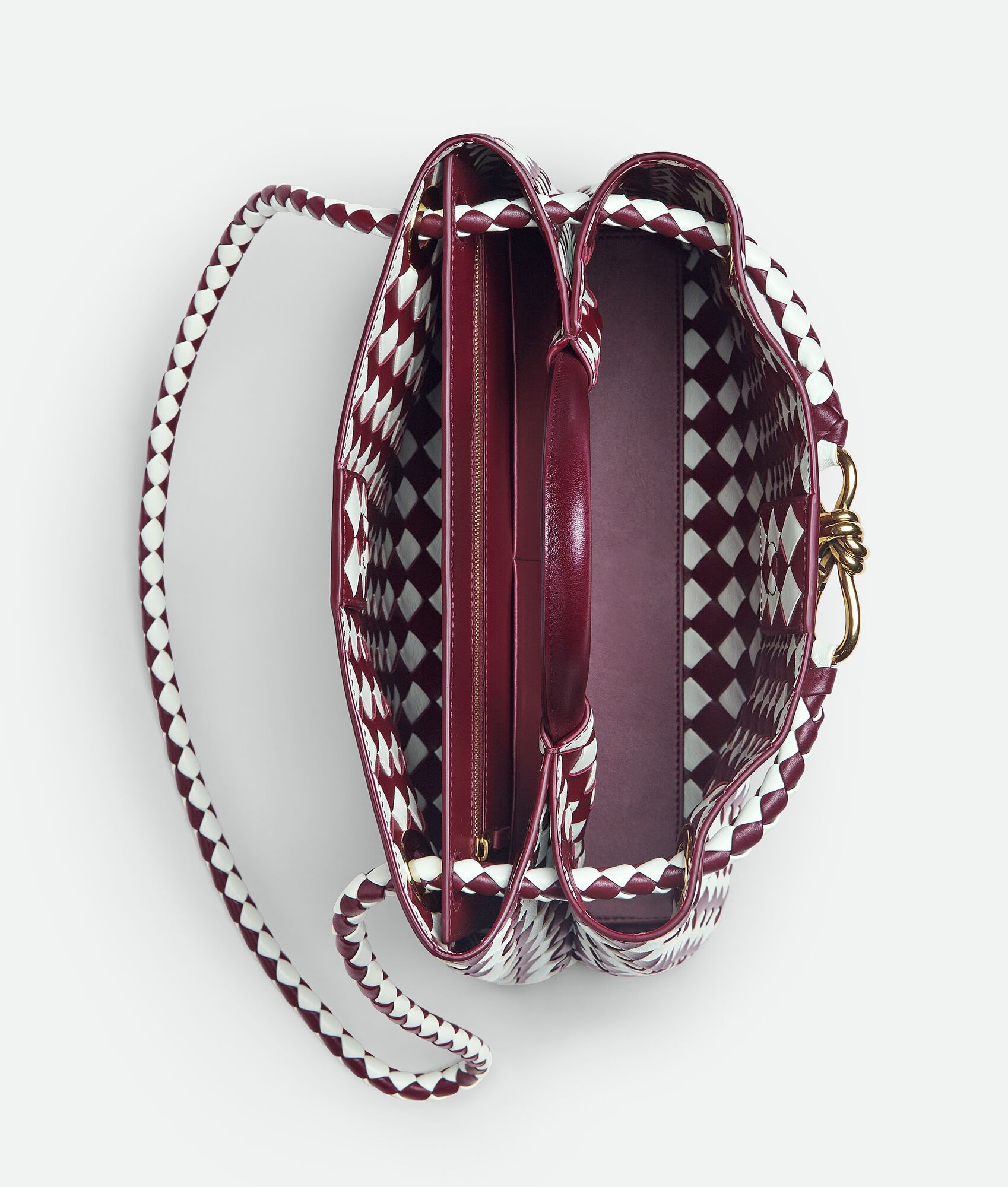  Túi Nữ Bottega Veneta Medium Andiamo 'Barolo Glacier' 