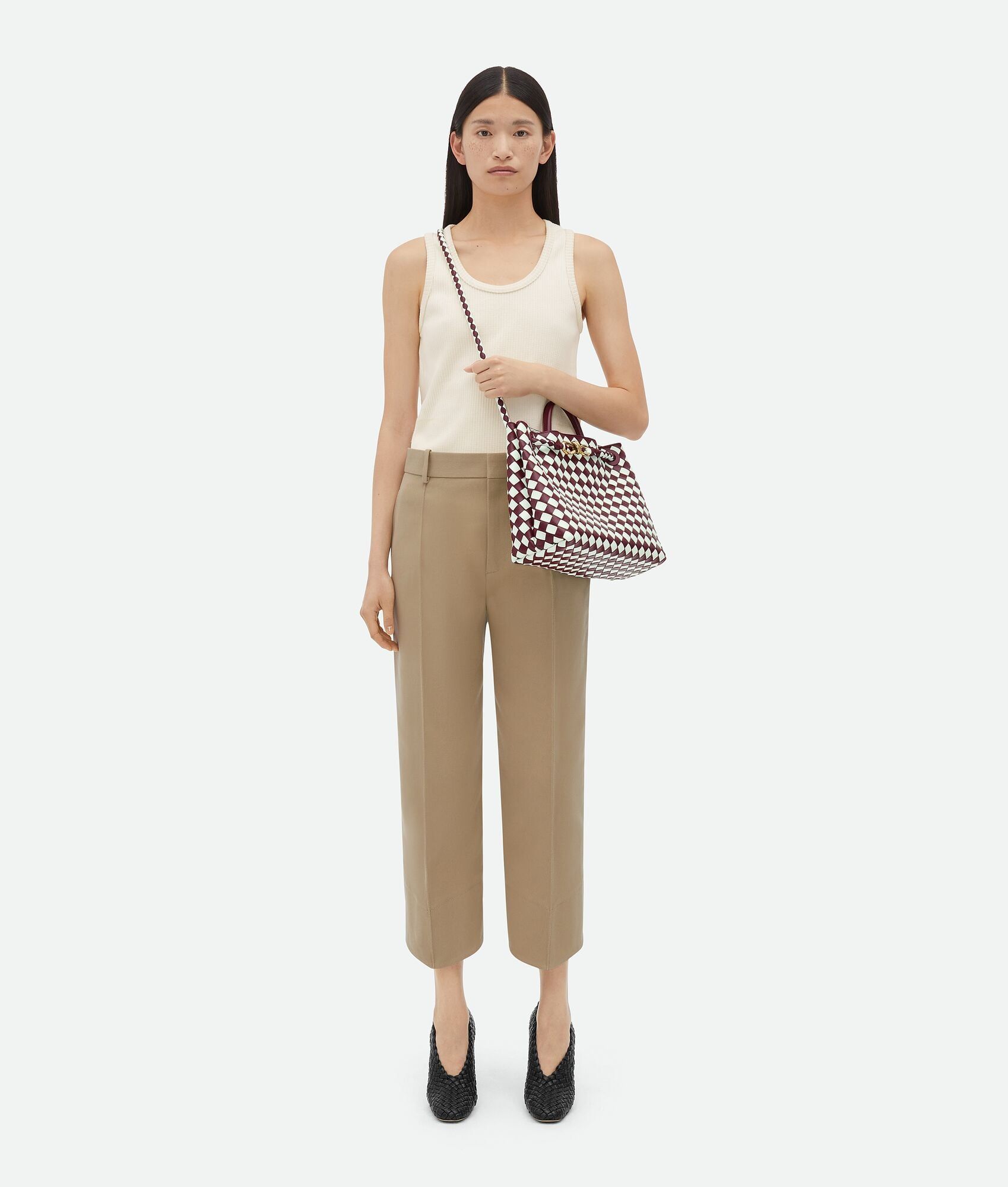  Túi Nữ Bottega Veneta Medium Andiamo 'Barolo Glacier' 