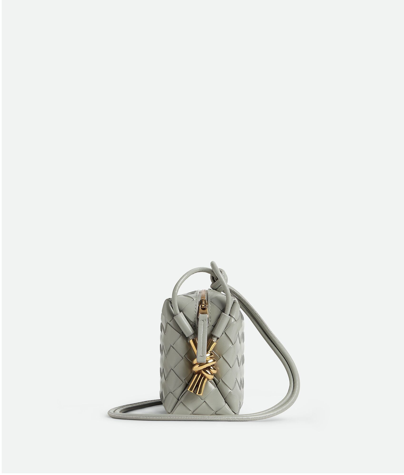  Túi Nữ Bottega Veneta Mini Loop Camera Bag 'Agate Grey' 