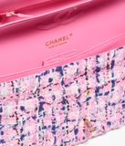  Túi Nữ Chanel Cotton Tweed Gold Tone Metal 'Multicolor' 