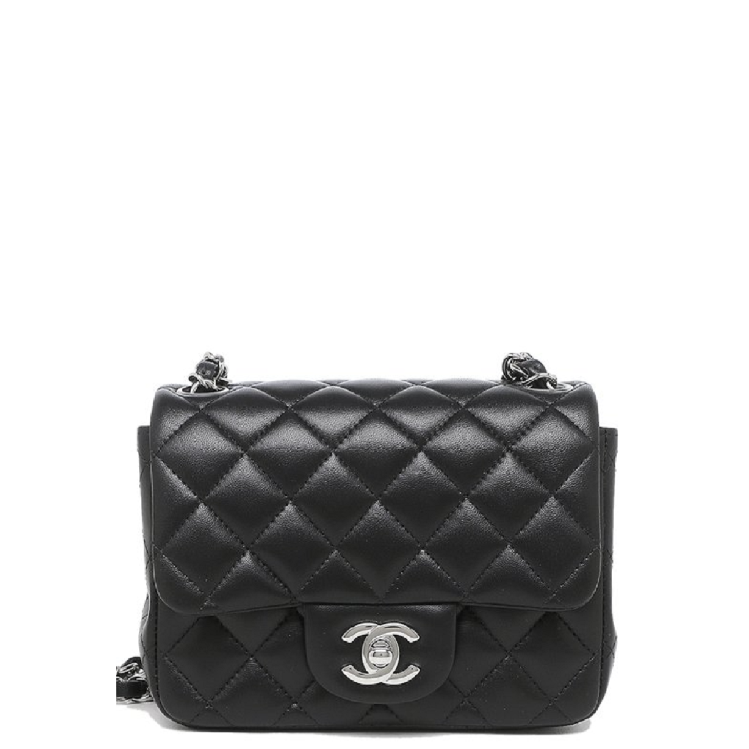 Chanel Mini Flap Navy Lambskin Classic Bag Boutique Patina #32 Chanel Mini Flap Navy Lambskin Classic Bag Boutique Patina