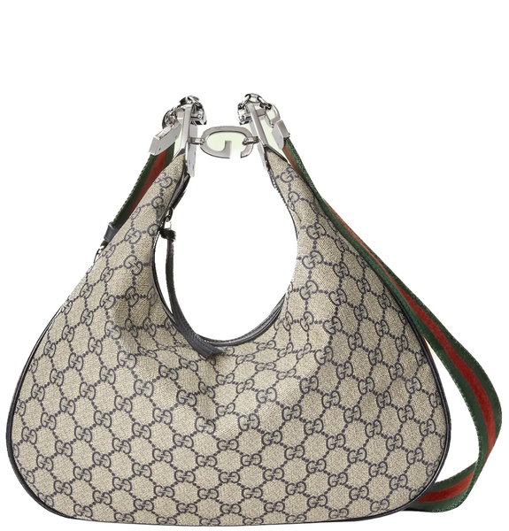  Túi Nữ Gucci Attache Large Shoulder Bag 'Beige Blue' ‎ 