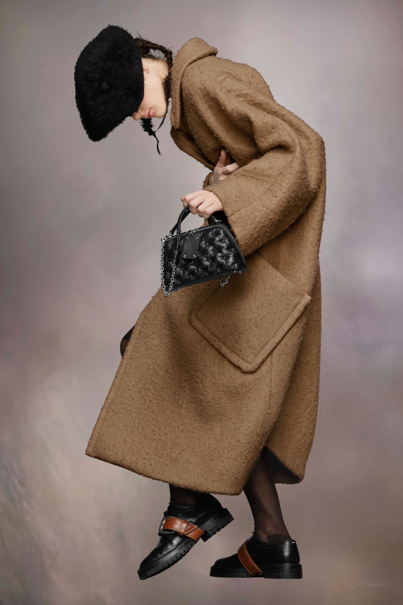  Túi Nữ Maison Margiela Glam Slam Trapezoid Bag 'Black' 