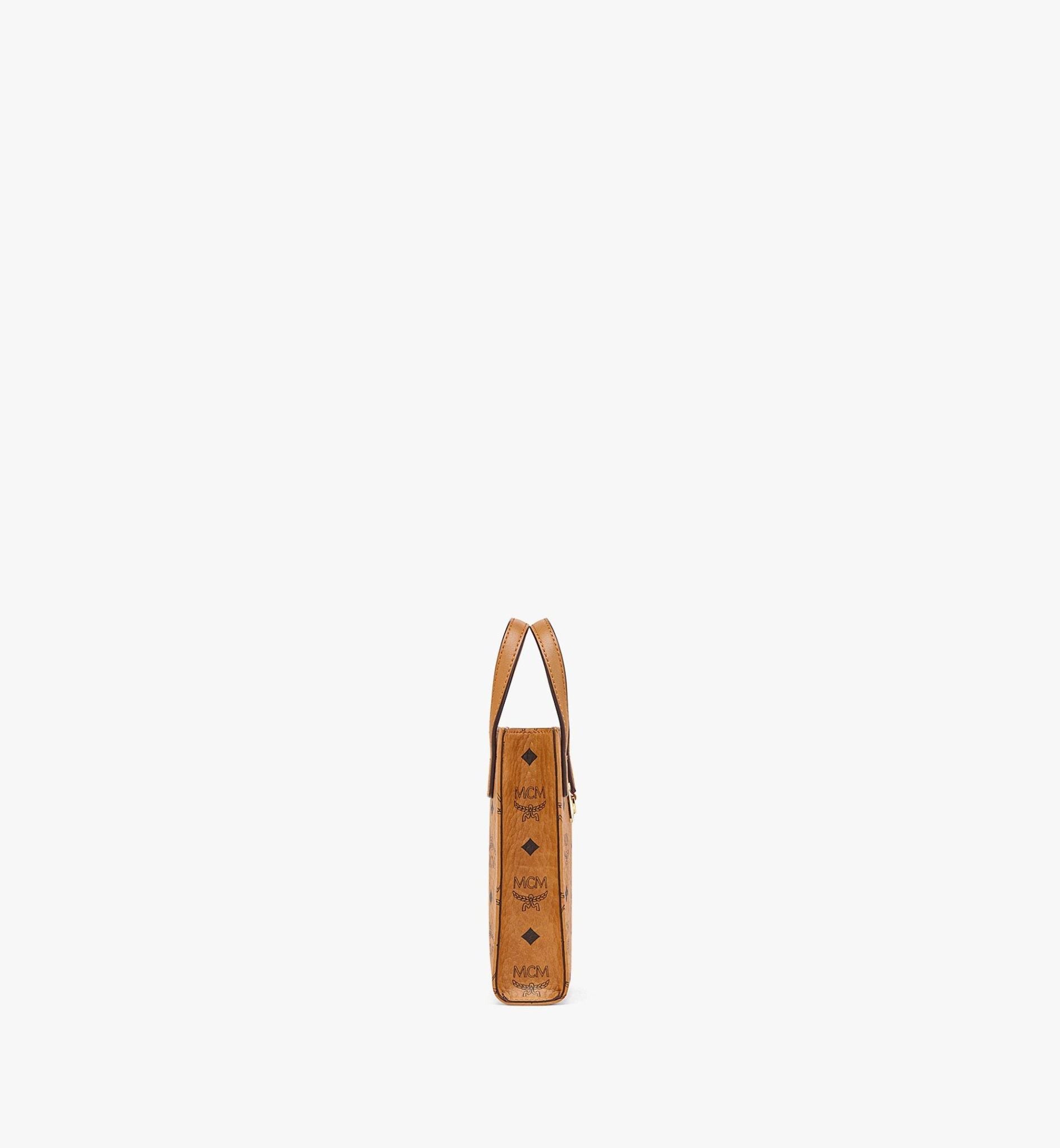  Túi Nữ MCM X-Mini Aren Tote Bag In Visetos Nappa 'Cognac' 