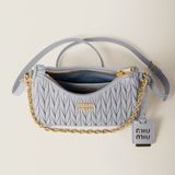 Túi Nữ Miu Miu Matelassé Shoulder Bag 'Cornflower' 