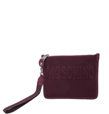  Túi Nữ Moschino Logo Embroidery Neoprene Clutch 'Purple' 