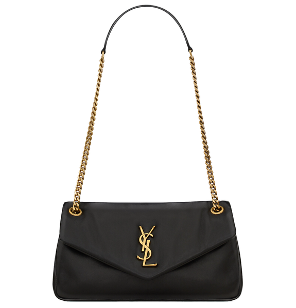  Túi Nữ Saint Laurent Calypso Plunged Lambskin 'Black' 