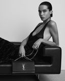  Túi Nữ Saint Laurent Kate Medium Grain De Poudre Leather 'Black' 