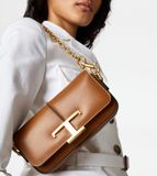  Túi Nữ Tod's T Timeless Crossbody Bag Leather Mini 'Brown' 