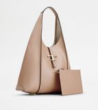  Túi Nữ Tod's T Timeless Hobo Bag Leather Large 'Pink' 