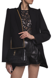  Túi Nữ Yves Saint Laurent Croc Shoulder Bag 'Black' 