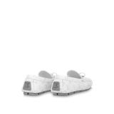  Giày Nam Louis Vuitton LV Driver Moccasins 'White' 