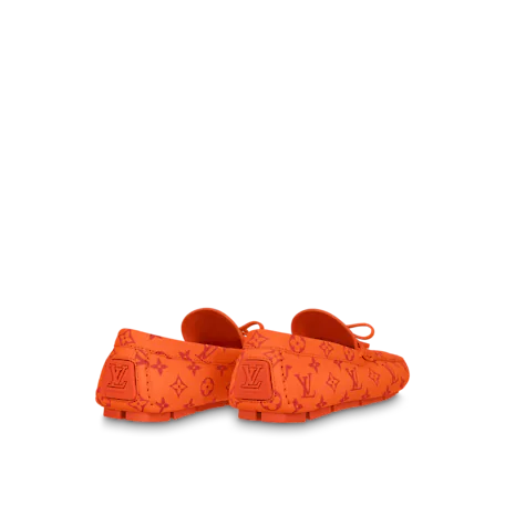  Giày Nam Louis Vuitton Driver Moccasins 'Orange' 