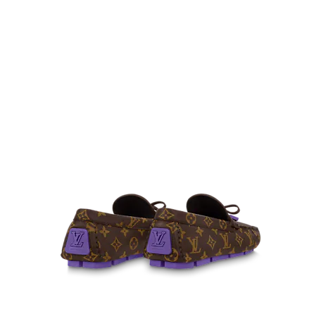  Giày Nam Louis Vuitton Lv Driver Moccasin Ebony 'Beige' 