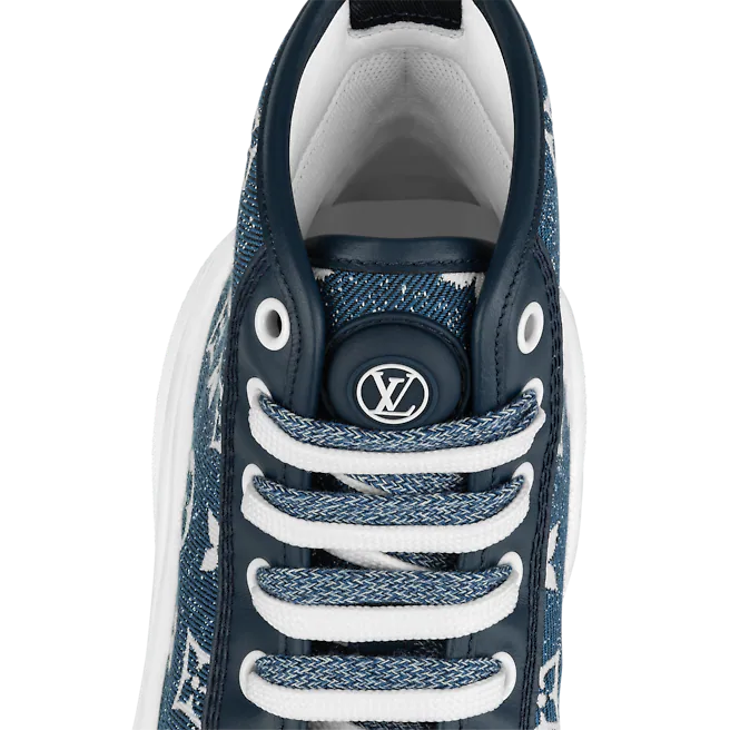  Giày Nữ Louis Vuitton Lv Squad Trainer Boots 'Navy Blue' 