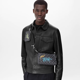  Túi Nam Louis Vuitton Gaston Wearable Wallet Damier Graphite Canvas 'Grey' 