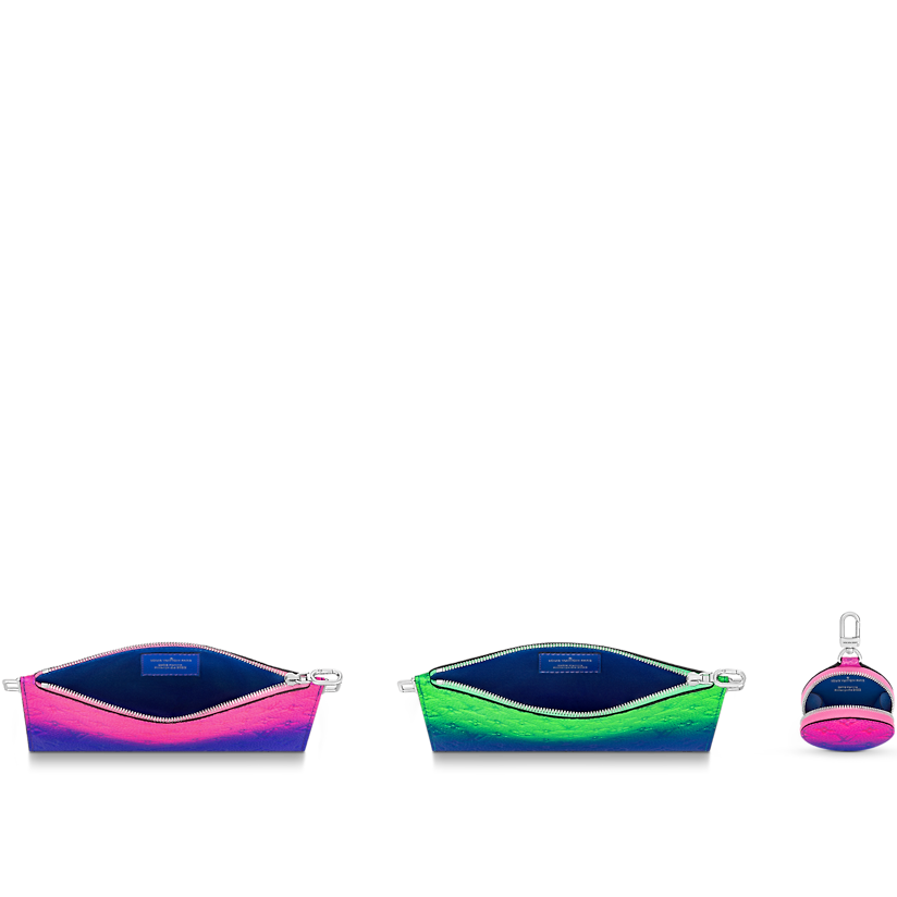  Túi Nam Louis Vuitton In The Loop 'Pink Blue Green Taurillon Illusion Leather' 