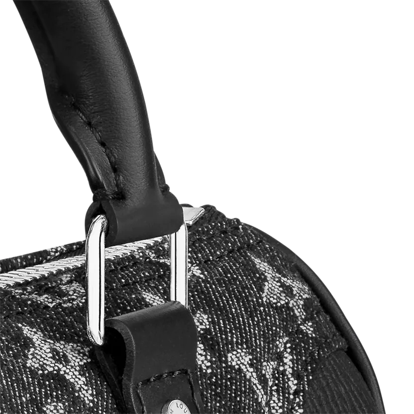  Túi Nam Louis Vuitton Keepall XS 'Black Monogram Denim' 