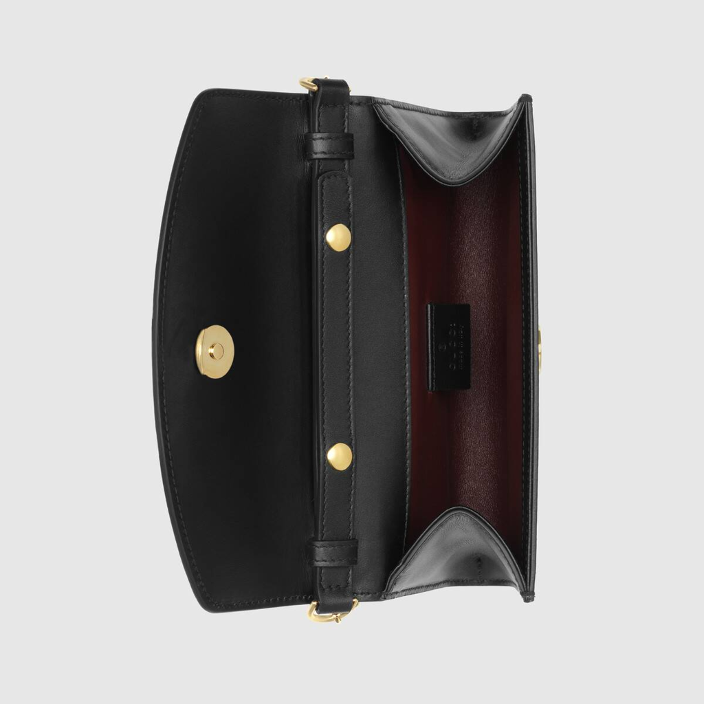  Túi Gucci Ladies Black Zumi Smooth Leather Mini Shoulder Bag 