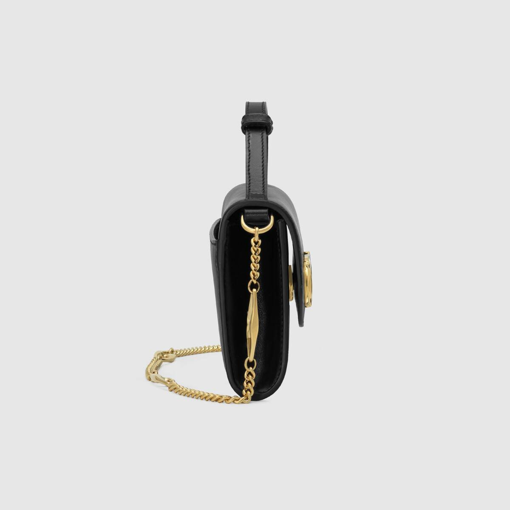  Túi Gucci Ladies Black Zumi Smooth Leather Mini Shoulder Bag 