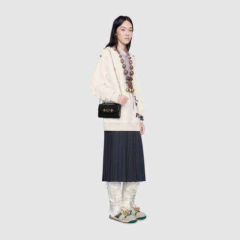  Túi Gucci Ladies Black Zumi Smooth Leather Mini Shoulder Bag 