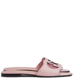  Dép Nữ Gucci Interlocking G Cut-Out Slide Sandal 'Pastel Pink Leather' 