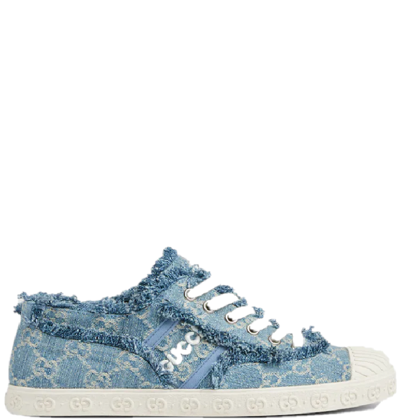  Giày Nữ Gucci GG Trainer 'Light Blue GG Denim' 