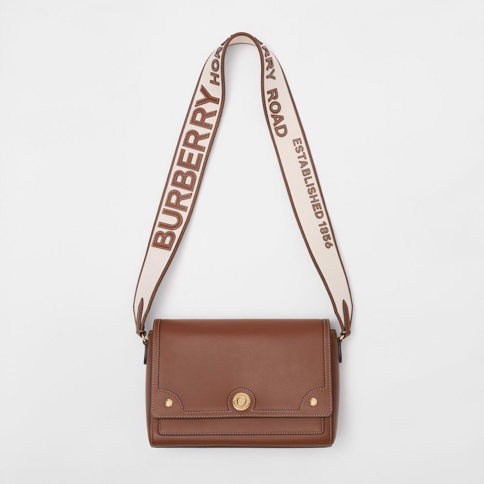 Túi Nữ Burberry Topstitched Leather Note Crossbody Bag 'Tan' P80430551 –  LUXITY