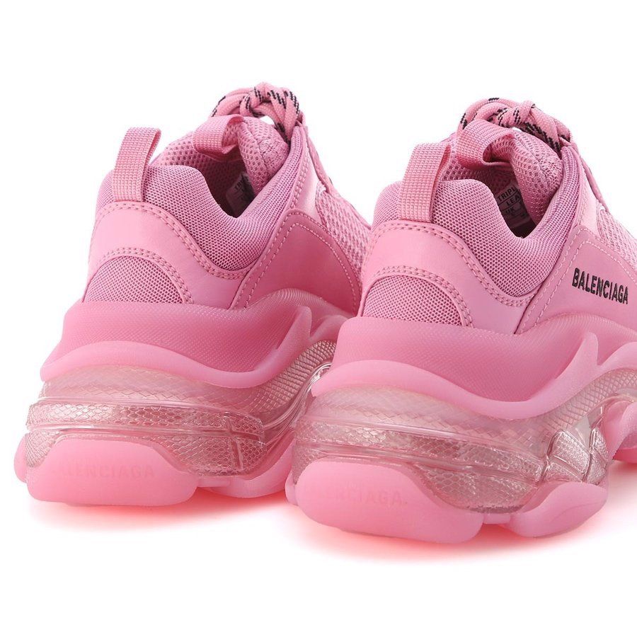 BALENCIAGA Triple S Clear Sole Sneaker in Pink  MARAIS