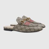  Giày Nữ Gucci Tiger GG Princetown Slipper 'Beige' 