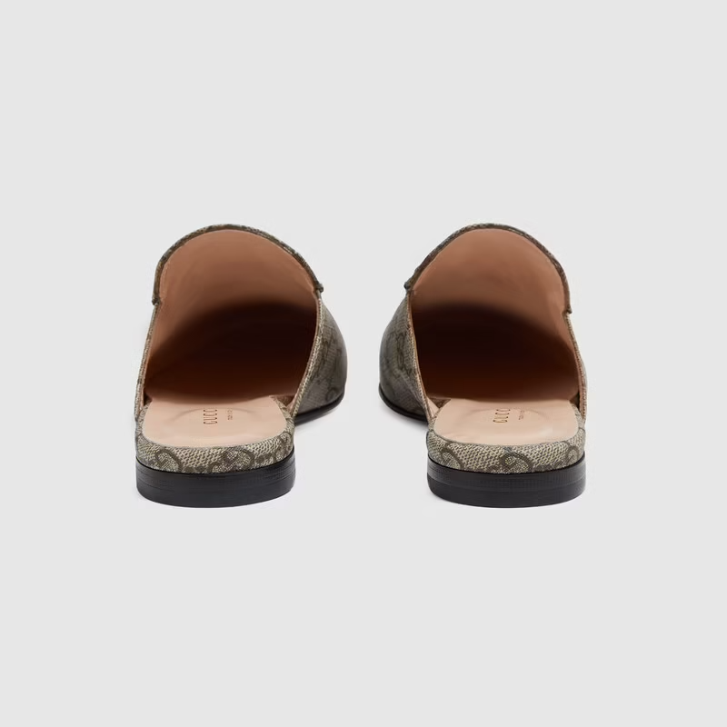 Giày Nữ Gucci Tiger GG Princetown Slipper 'Beige' 