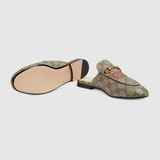  Giày Nữ Gucci Tiger GG Princetown Slipper 'Beige' 