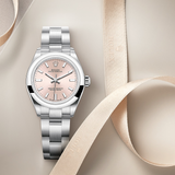  Đồng Hồ Nữ Rolex Oyster Perpetual 28 'Pink Silver' 