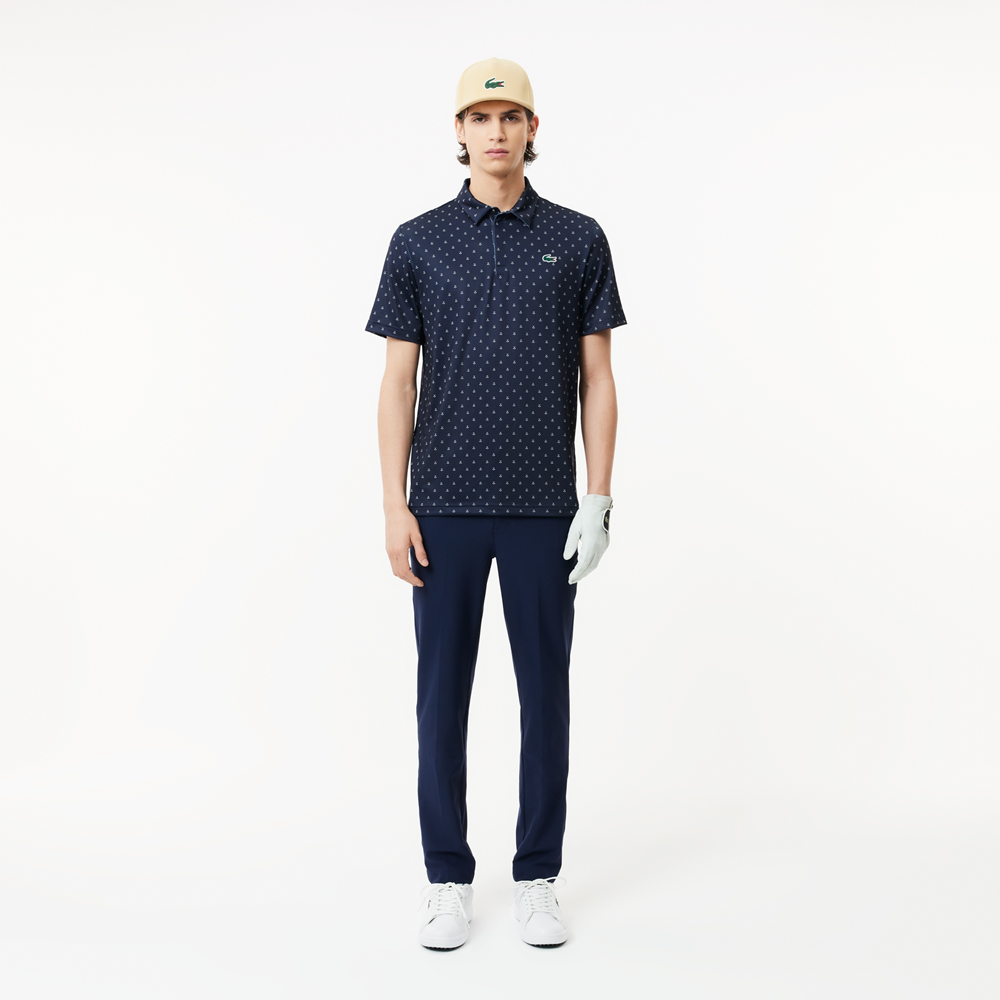  Áo Lacoste Anti-UV Printed Golf 'Blue' 